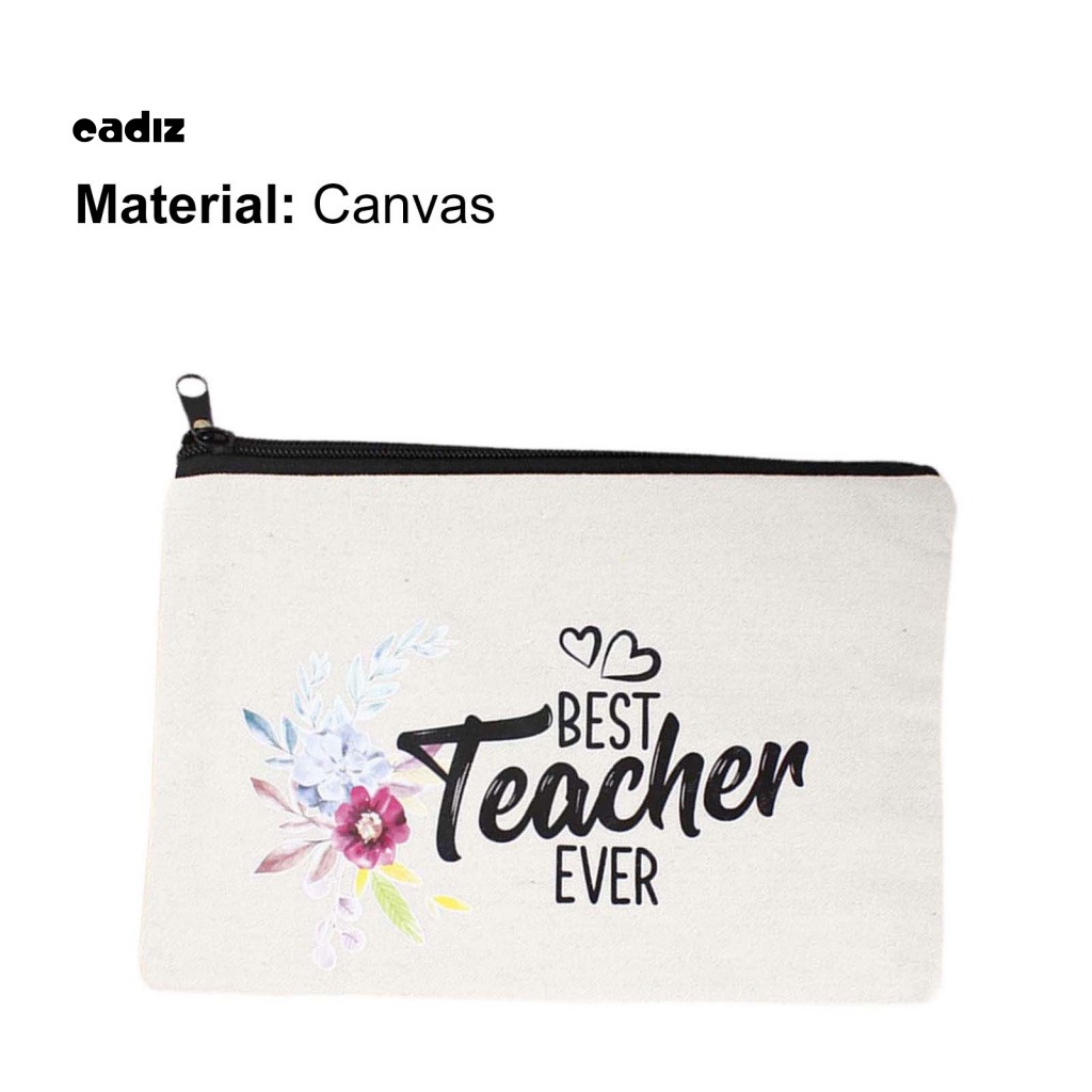 Túi Đựng Bút Bằng Vải Canvas Chống Nước Sức Chứa Lớn Cho Nữ