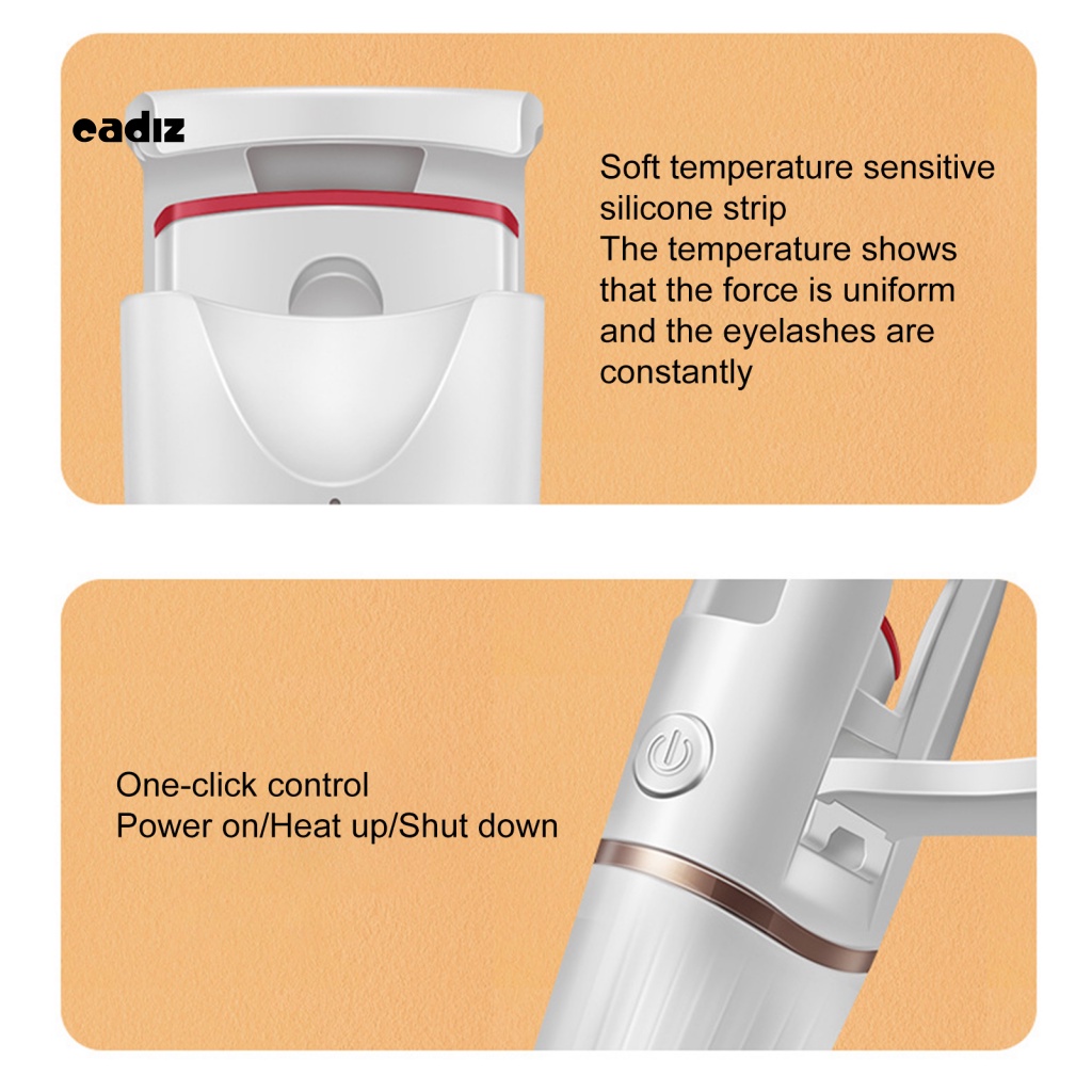 Dụng Cụ Uốn Lông Mi Bằng Nhiệt Thông Minh 500mAh Với Tay Cầm Linh Hoạt Tiện Dụng