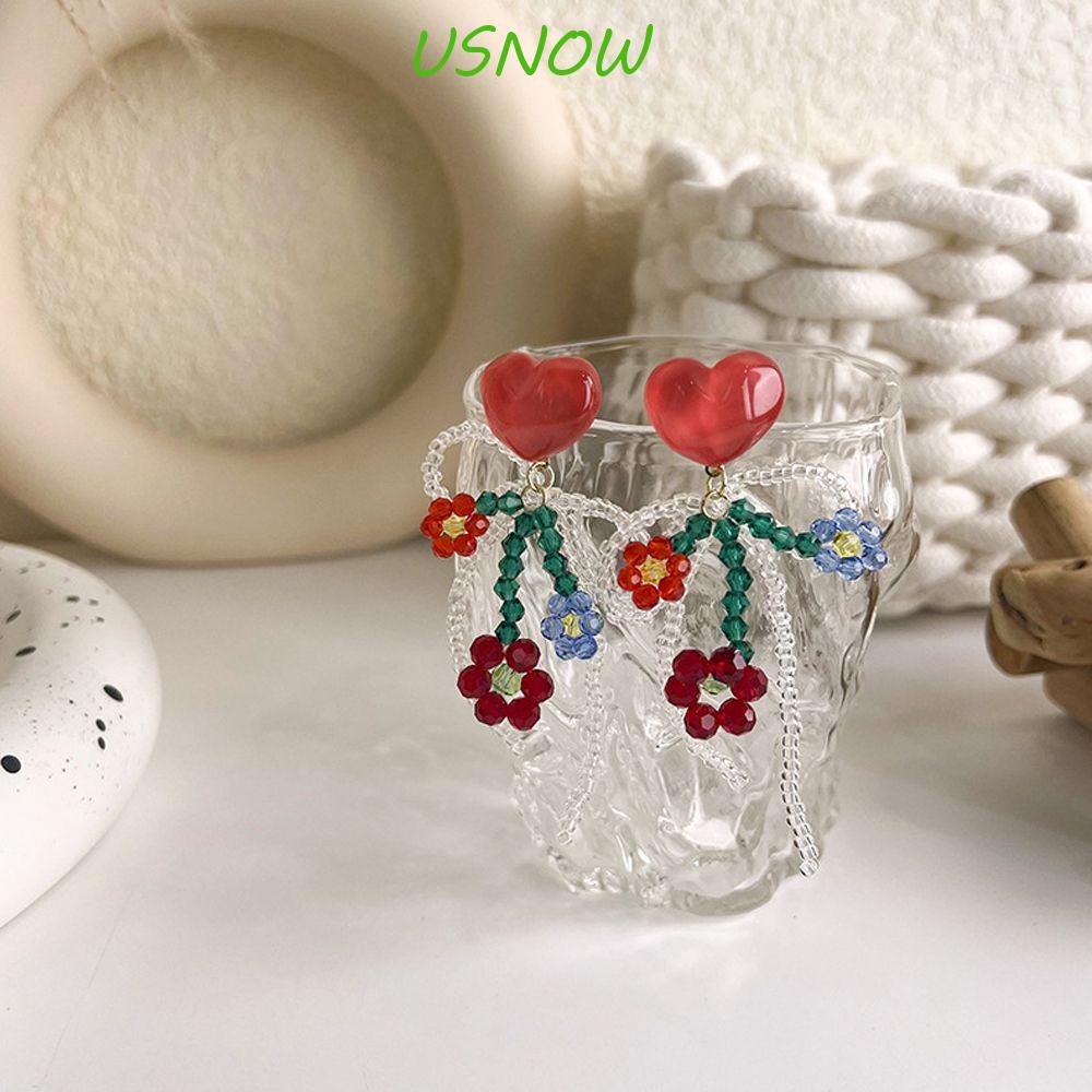 Khuyên Tai Acrylic Hình Hoa Phong Cách Hàn Quốc Ngọt Ngào