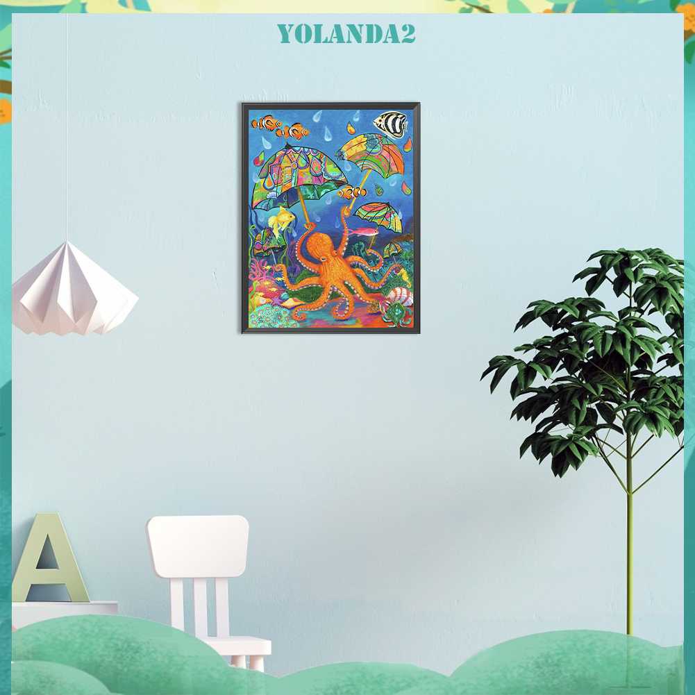 Bộ Tranh Đính Đá 5D Họa Tiết Hoạt Hình Động Vật Độc Đáo DIY Dùng Trang Trí Nhà Cửa