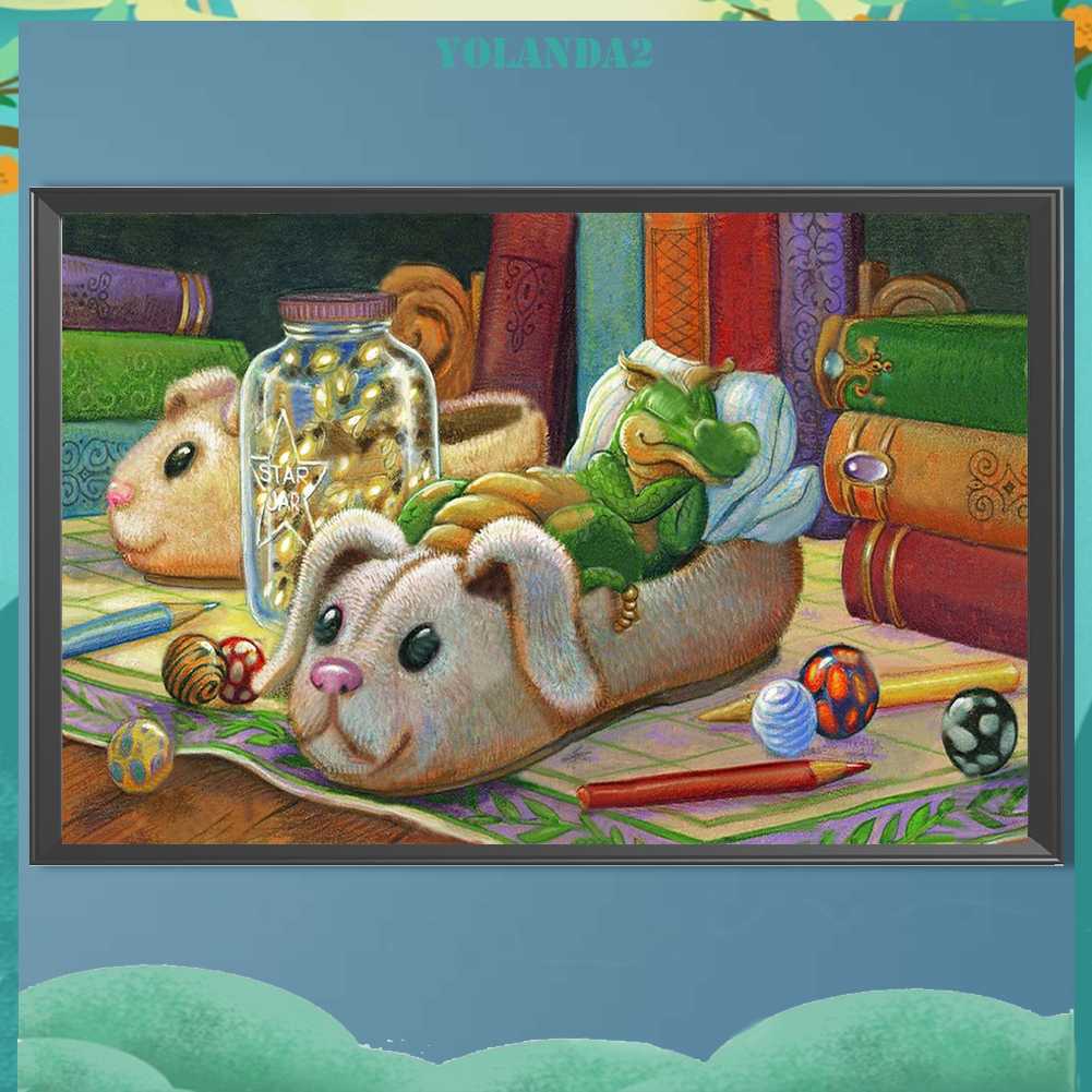 Tranh Đính Đá Kim Cương Toàn Bộ 5D DIY Hình Vẽ Khủng Long