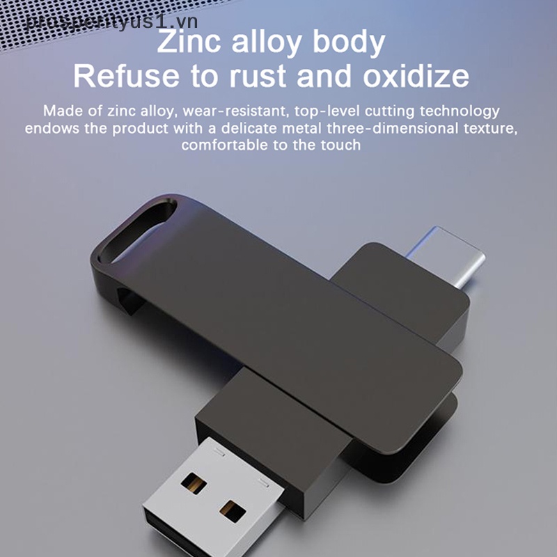 Ổ Đĩa Flash Hai Cổng USB Type c USB2.0 Hiệu Suất Cao Cho Điện Thoại Di Động / Máy Tính