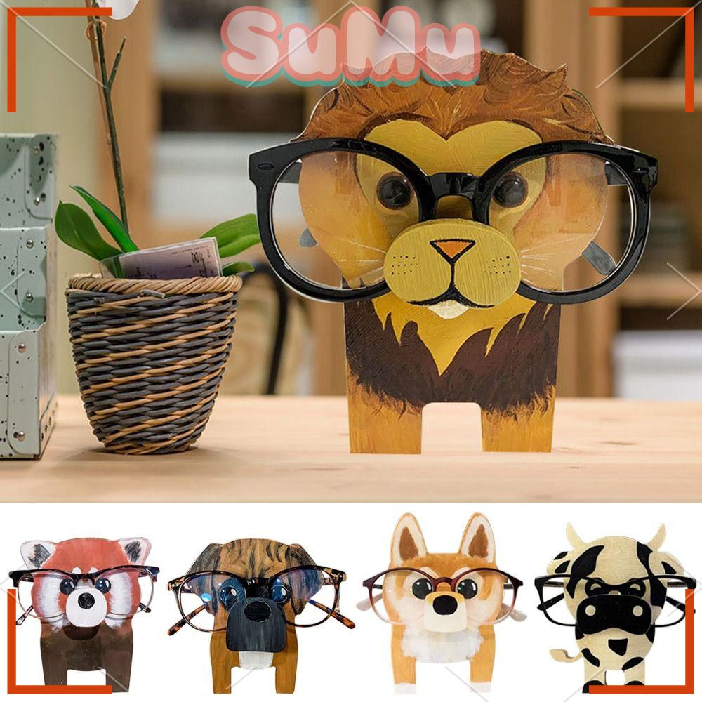 Giá Đỡ Trưng Bày Mắt Kính Hình Động Vật Bằng Gỗ