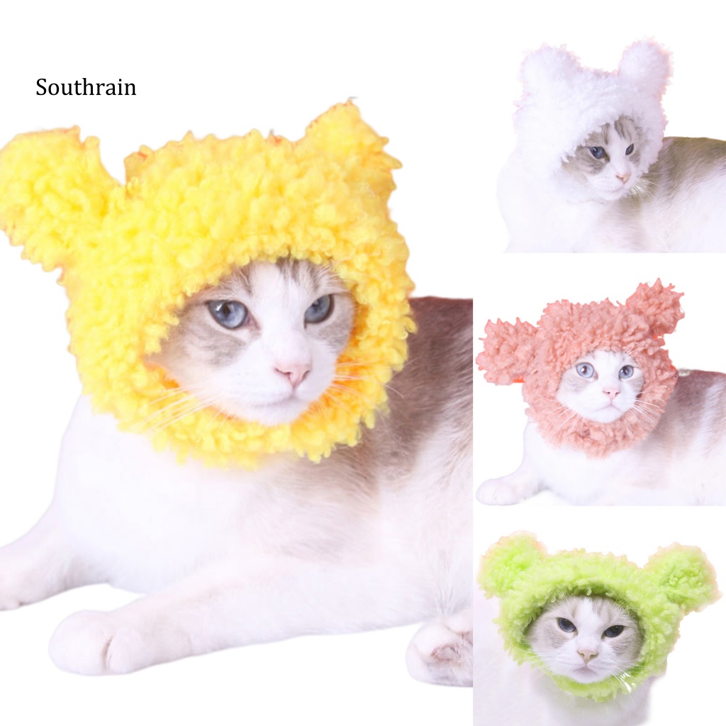 Mũ Tai Thỏ Bằng Vải Bông Mềm Mại Thoải Mái Dùng Chụp Ảnh Cho Thú Cưng