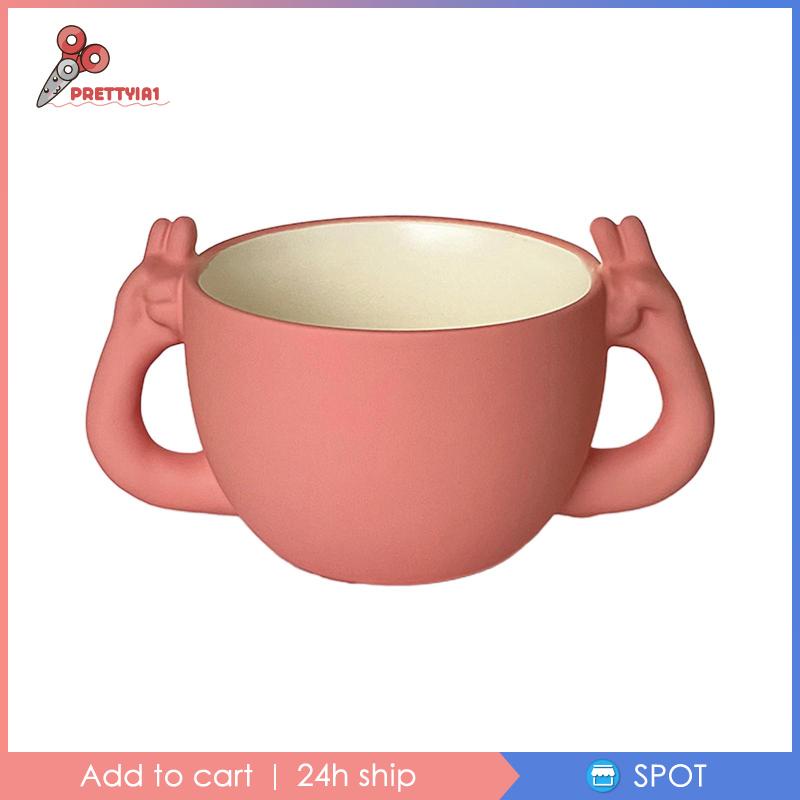 1 Cốc Sứ Uống Nước / Trà Sữa / Cà Phê Thiết Kế Độc Đáo Tiện Dụng Cho Gia Đình