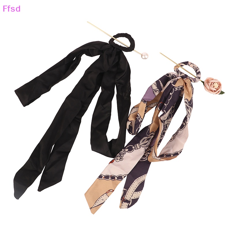 {Ffsd} Set Kẹp Tóc Nơ Lớn Bằng Voan Dành Cho Nữ * Bán Chạy