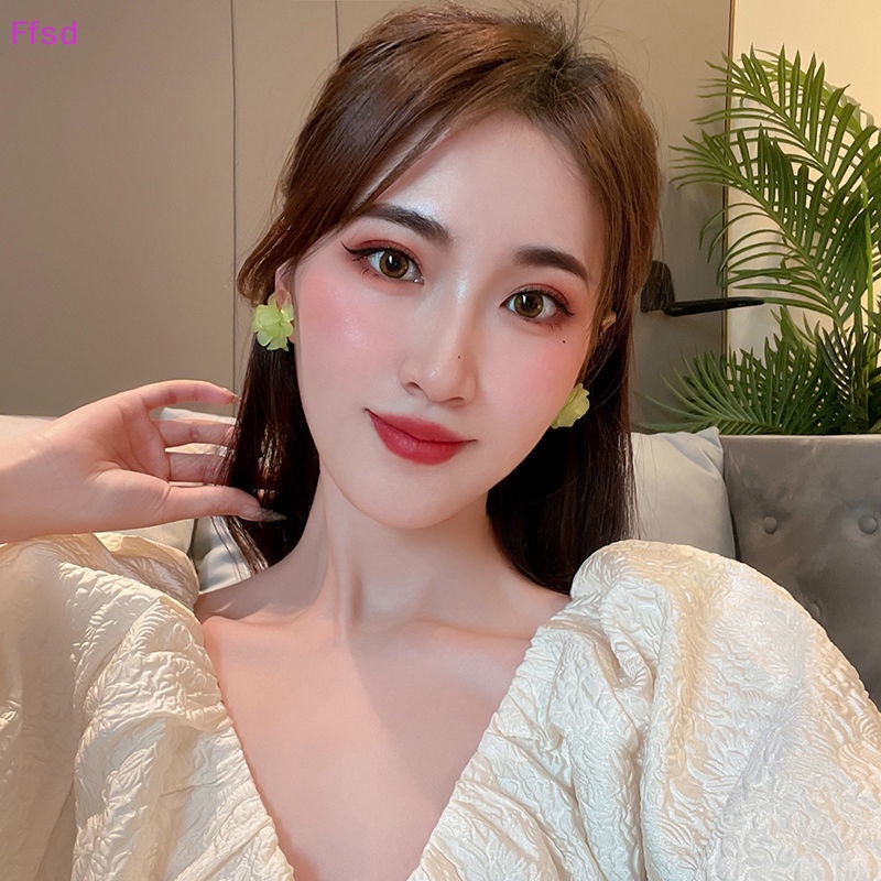 {Ffsd} Khuyên Tai Hình Cánh Hoa Ba Chiều Đơn Giản Dành Cho Nữ Đi Tiệc Cưới Mới Bán Chạy *