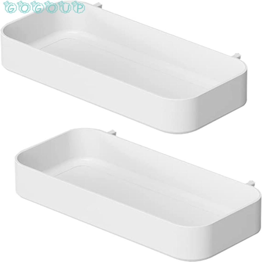 Gogoup Set 2 Khay Đựng Đồ Dùng / Bảng Pegboard Màu Trắng Tương Thích