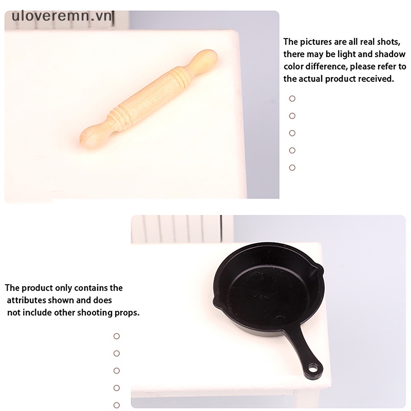 1 Bộ Dụng Cụ Đánh Trứng Mini Tỉ Lệ 1: 12 Trang Trí Nhà Búp Bê