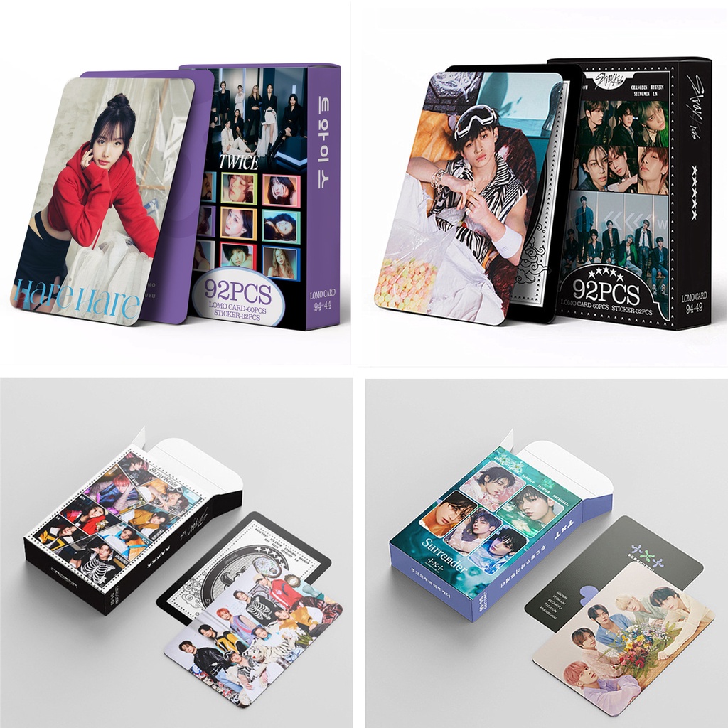 Hộp 92 Ảnh Lomo Card Straykids Tomorrow X Together Kpop TWICE STRAY KIDS TXT