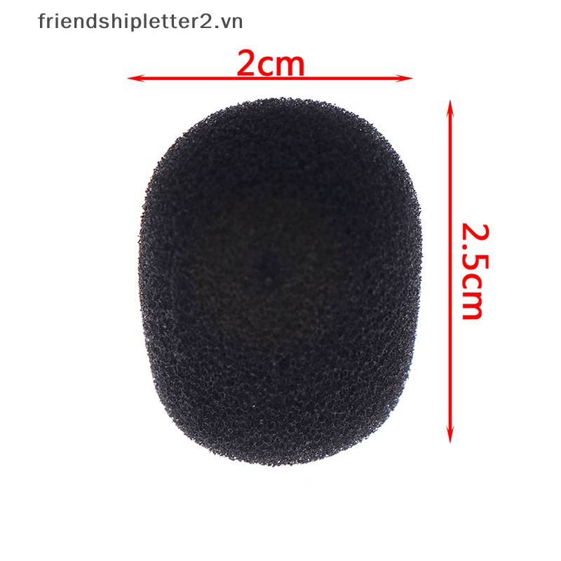 Set 10 Mút Xốp Bọc Đầu Micro Màu Đen Tiện Dụng