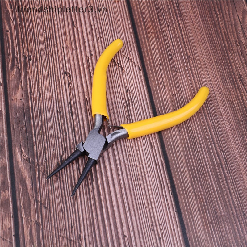 Kìm Mũi Tròn Mini Bằng Thép Carbon Làm Trang Sức Thủ Công