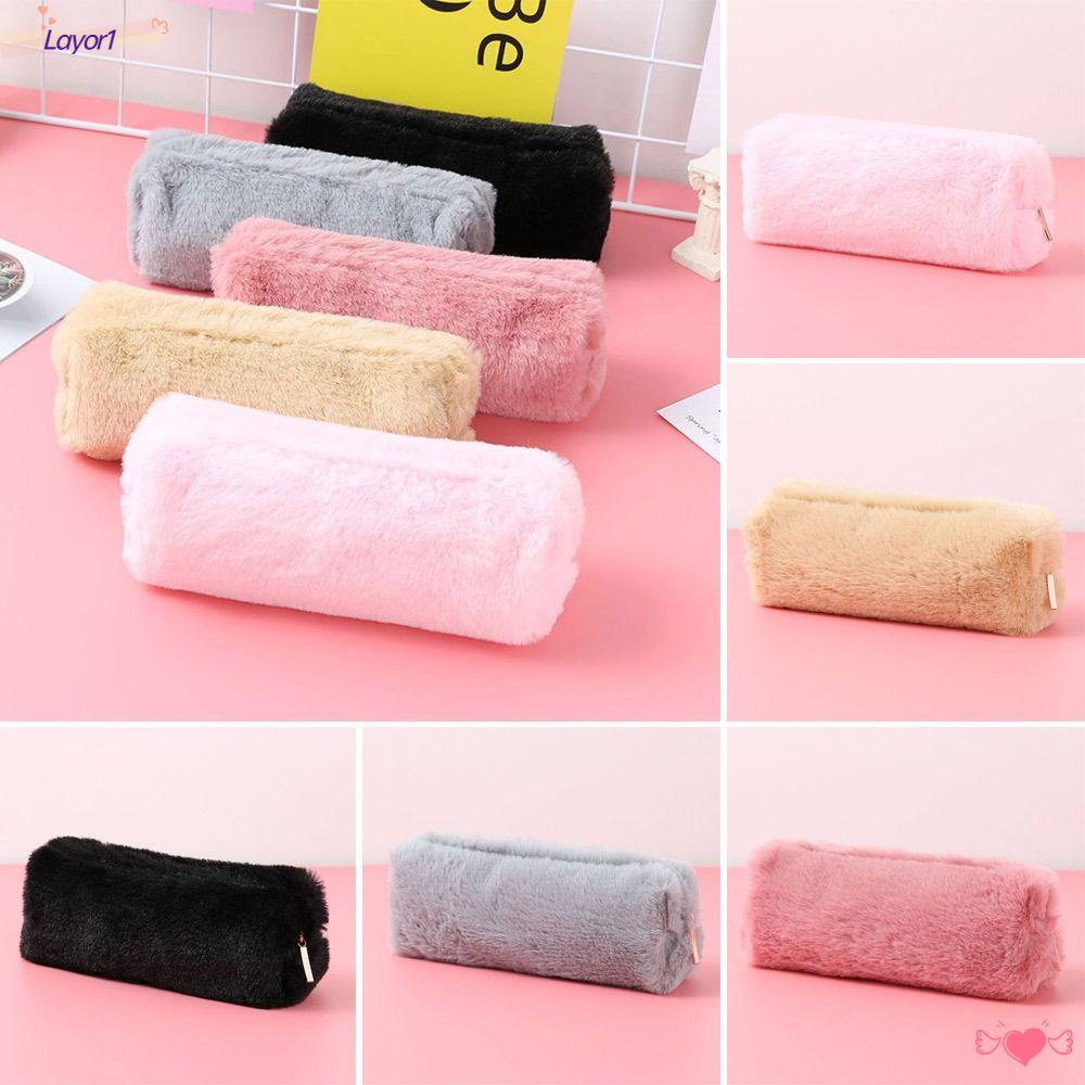 Túi Đựng Bút Chì / Đồ Trang Điểm Bằng Vải Bông Sức Chứa Lớn Thời Trang Sức Chứa Lớn