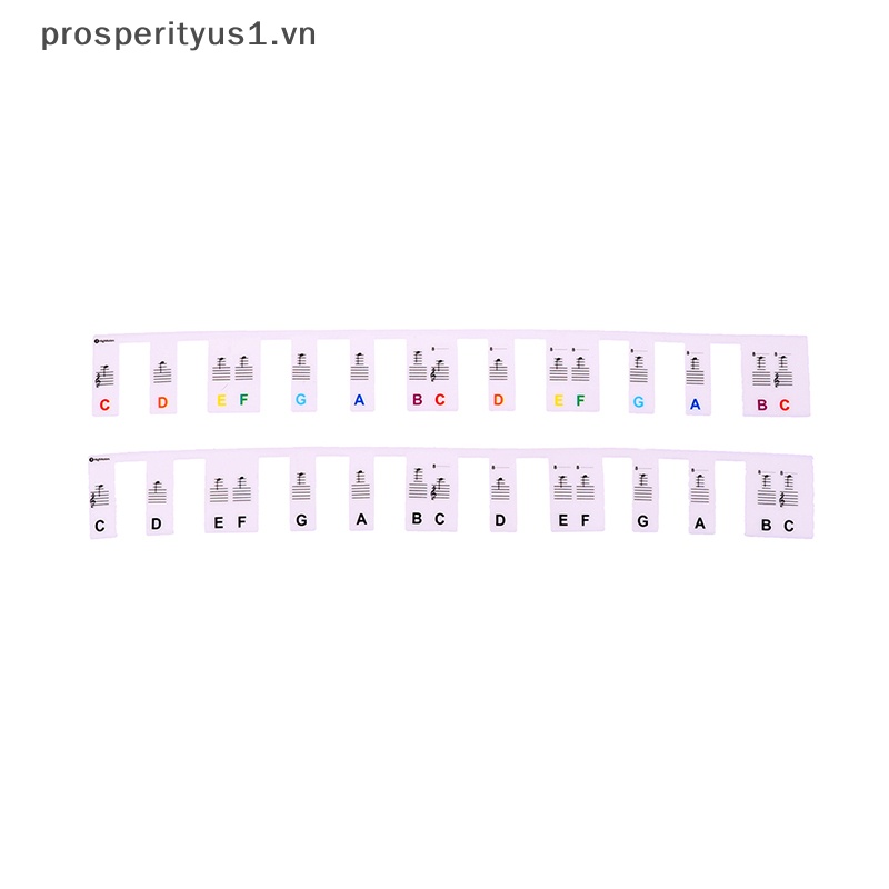 [prosperityus1] Miếng Dán Phím Đàn Piano Bằng Silicon Tháo Rời Được Dành Cho Bắt Đầu