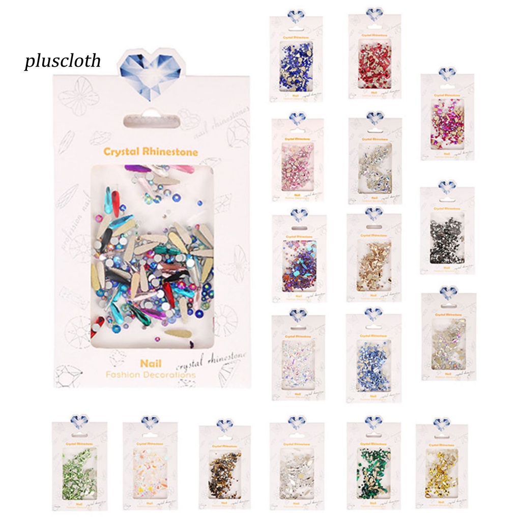 1 Túi Phụ Kiện Trang Trí Móng Tay Tạo Hiệu Ứng 3D Màu Sắc Tươi Sáng Dễ Sử Dụng