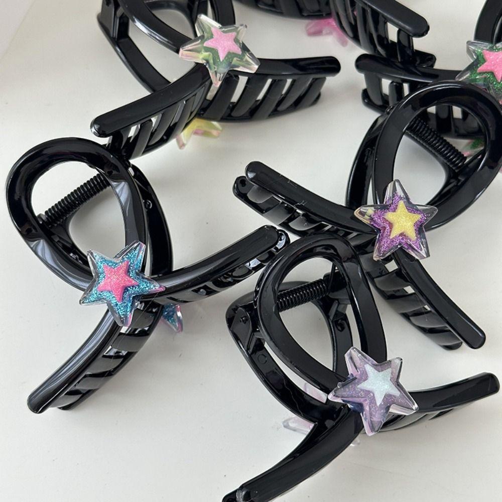 Kẹp Tóc Hình Ngôi Sao Nhiều Màu Sắc Phong Cách Harajuku Hàn Quốc Dành Cho Nữ