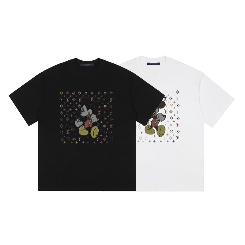 Áo Thun Ngắn Tay Cổ Tròn In Hình Mickey Thời Trang Mùa Xuân Mới