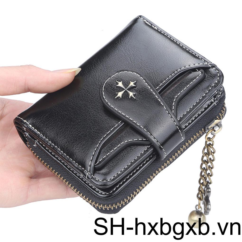 Ví Nữ Da PU Form Ngắn Thời Trang Hàn