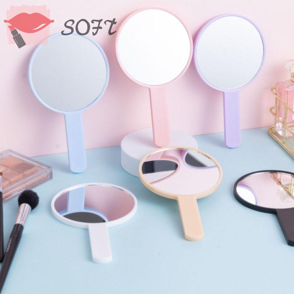 Gương Trang Điểm Có Tay Cầm Thiết Kế Dễ Thương Tiện Dụng Cho SPA / Salon