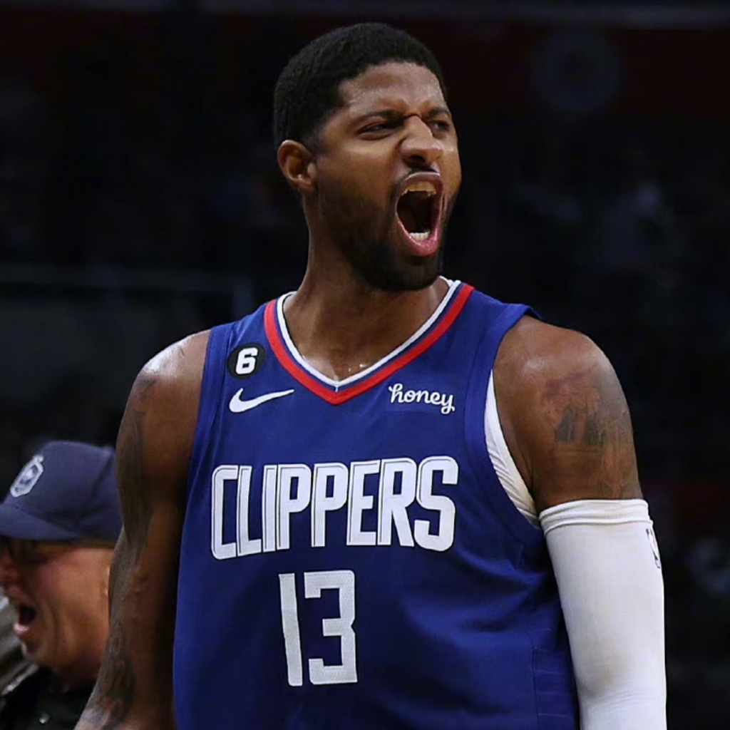 Áo Thun Bóng Rổ Số 13 Paul George 22-23