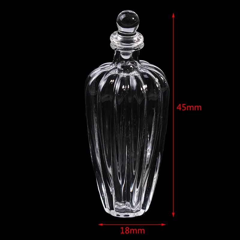 Lọ Thủy Tinh Nhỏ Nhắn Có Nút Chặn Dùng Trang Trí Nhà Búp Bê