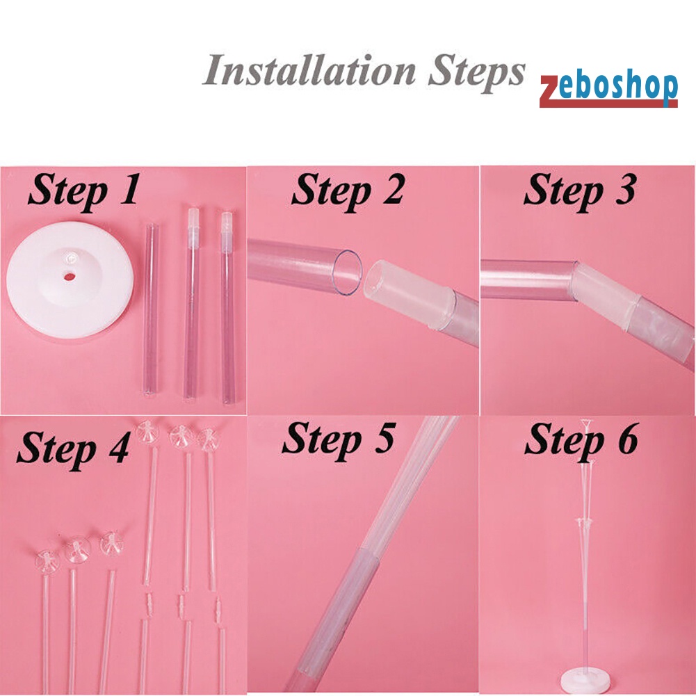 Giá Đỡ Trưng Bày Bong Bóng 8 Ống Dùng Trang Trí Tiệc Cưới / Sinh Nhật / Sinh Nhật