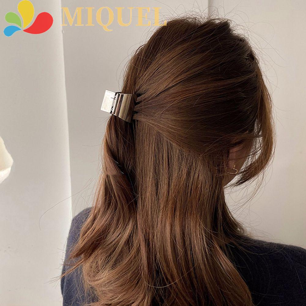 Kẹp Tóc Kim Loại Thiết Kế Đơn Giản Ngọt Ngào Dễ Phối Đồ Phong Cách Hàn Quốc Cho Nữ