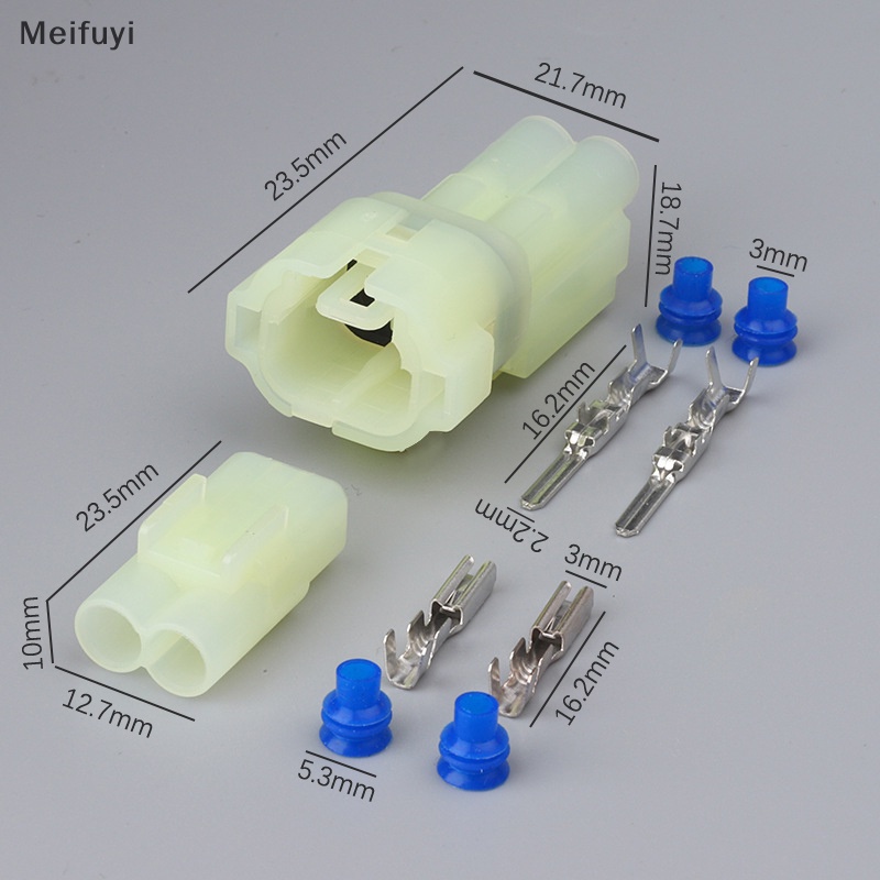 1 Bộ Đầu Nối Ra Đa Lùi Xe Hơi 2 Pin 6180-2451 6187-2801 Chống Thấm Nước