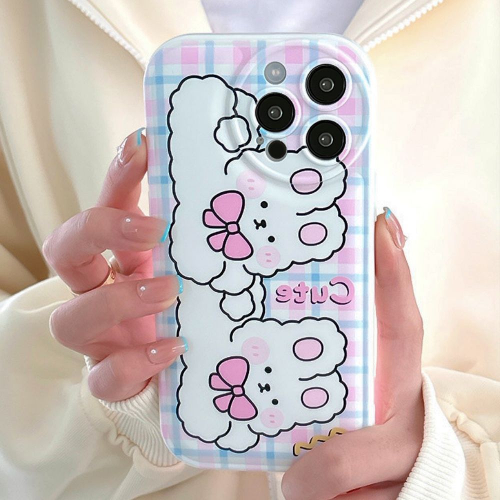 Ốp Điện Thoại TPU Dẻo Họa Tiết Hoạt Hình Chú Thỏ Có Túi Khí Chống Sốc Cho IPhone 11 IPhone 14 13 12 Pro Max