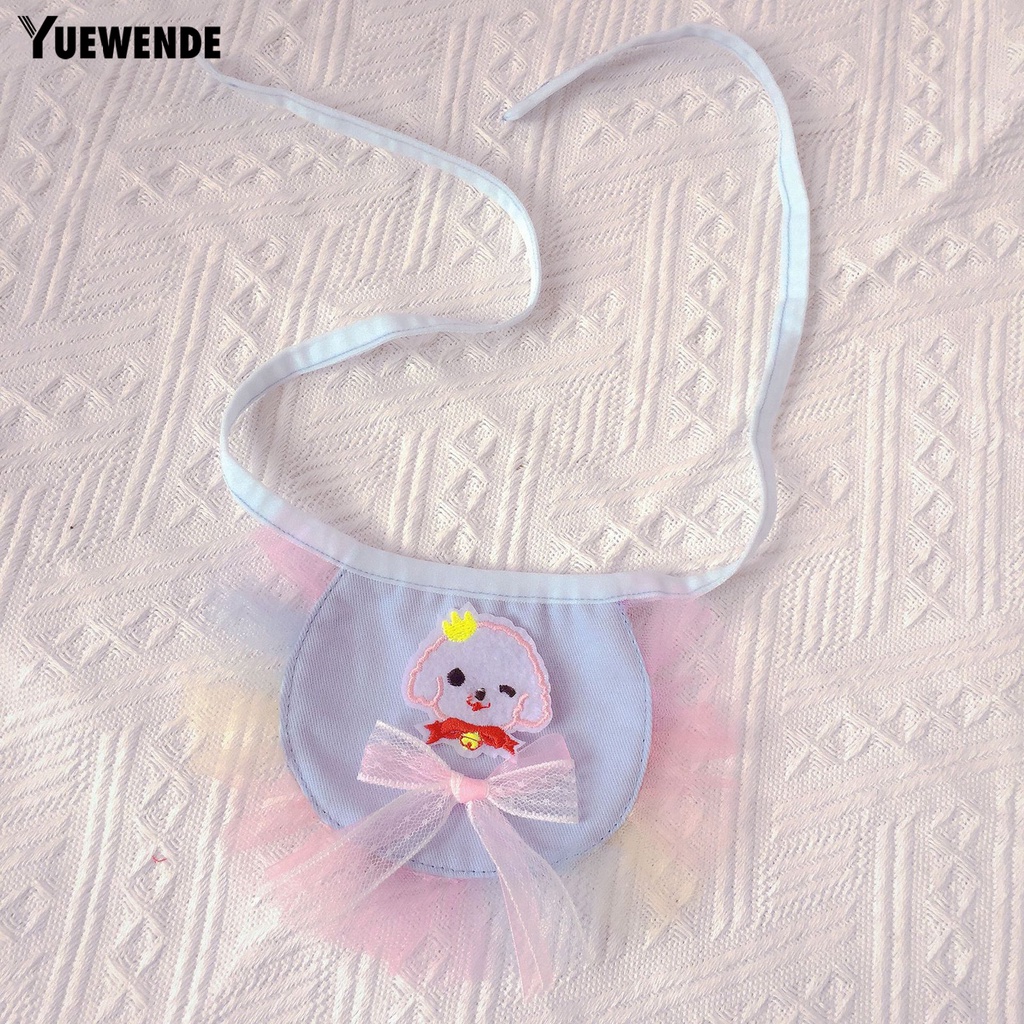 Yq.e Khăn Quàng Cổ Bằng Cotton Chống Nước Bọt Mắt Thời Trang Dễ Thương Dành Cho Cún Cưng Ngoài Trời