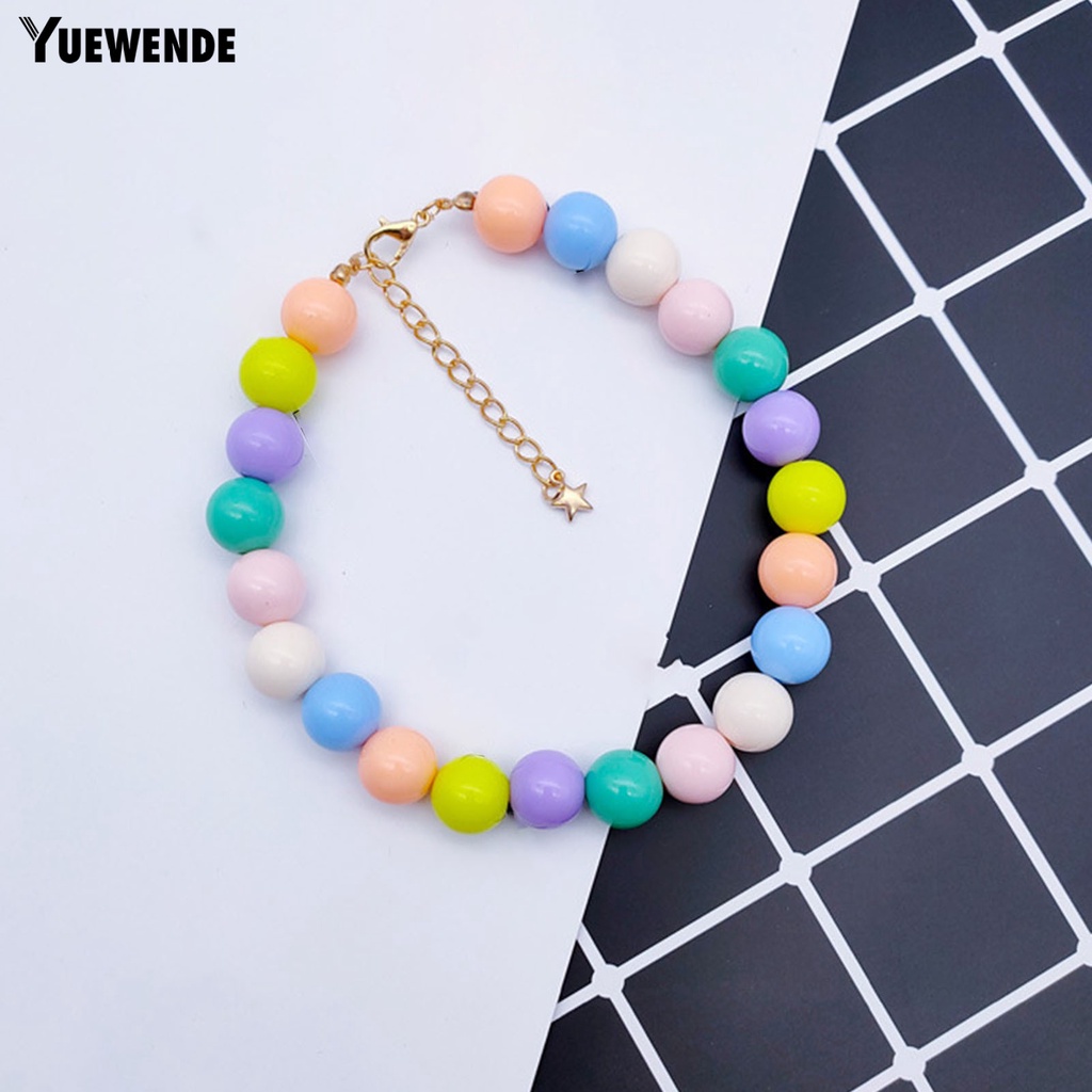 Vòng Cổ Chuỗi Hạt Bằng Nhựa Siêu Nhẹ Nhiều Màu Sắc Cho Mèo Cưng YQ.E