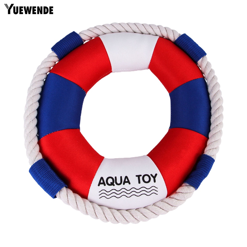 Yq.e Đồ Chơi Vòng Bơi Cotton Chống Cắn Làm Sạch Răng Cỡ Vừa Và Lớn Có Âm Thanh Dành Cho Cún Cưng