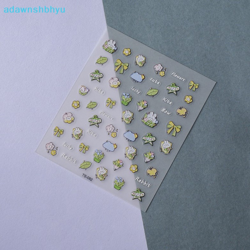 1 Tờ Miếng Dán Trang Trí Móng Tay Họa Tiết Hoa Phong Cách Bohemia