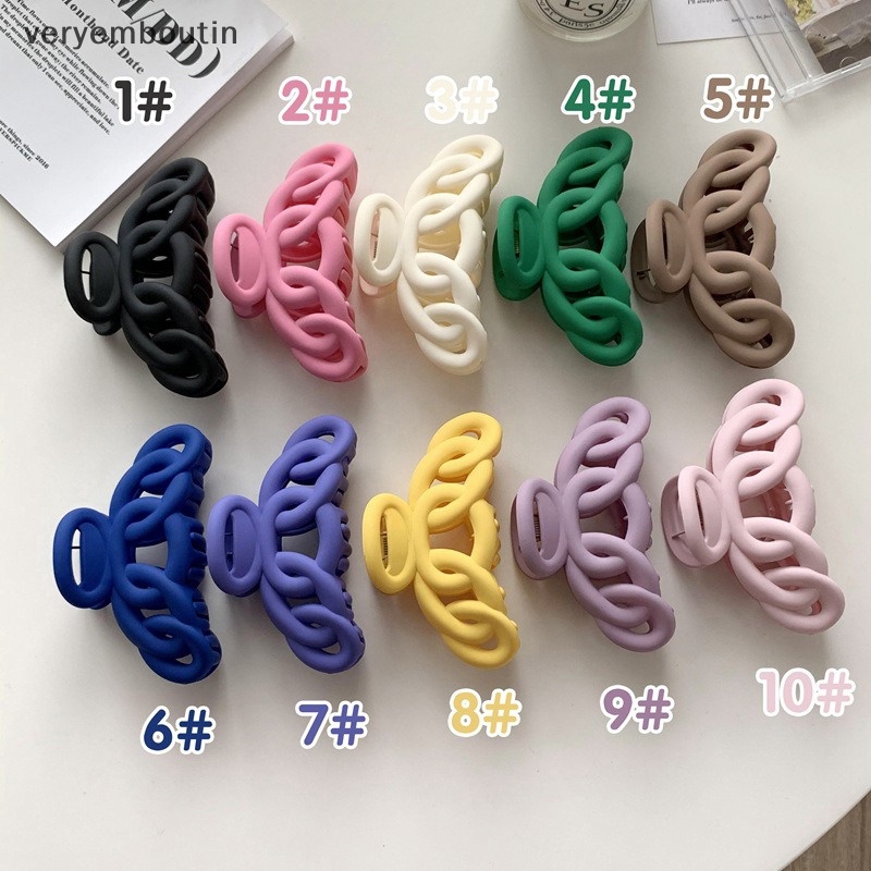 Kẹp Tóc Càng Cua Rỗng Phong Cách Vintage Hàn Quốc Mới Cho Nữ