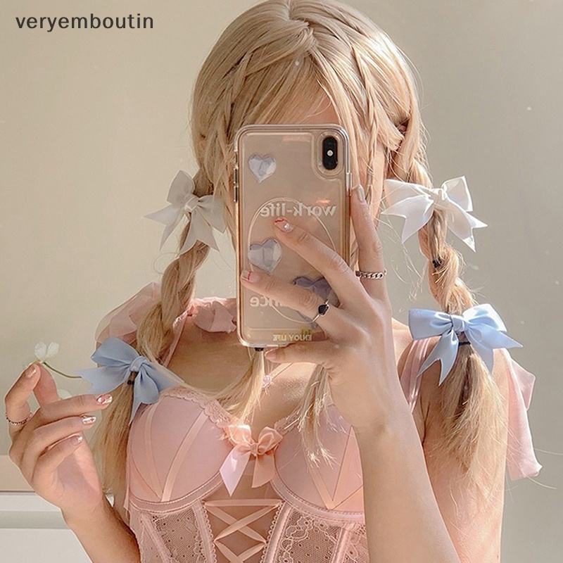 1 Cặp Kẹp Tóc Đuôi Ngựa Sa Hình Nơ 2 Cái Thời Trang Mùa Hè Dành Cho Bạn Nữ