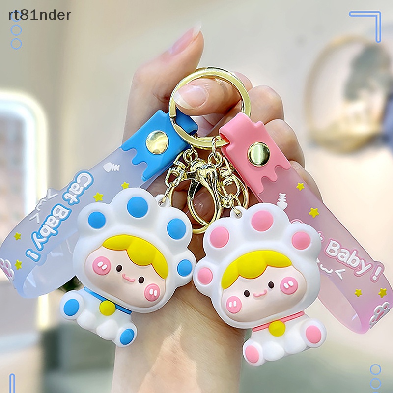 Rt Móc Khóa Hình Mèo Hoạt Hình Dễ Thương