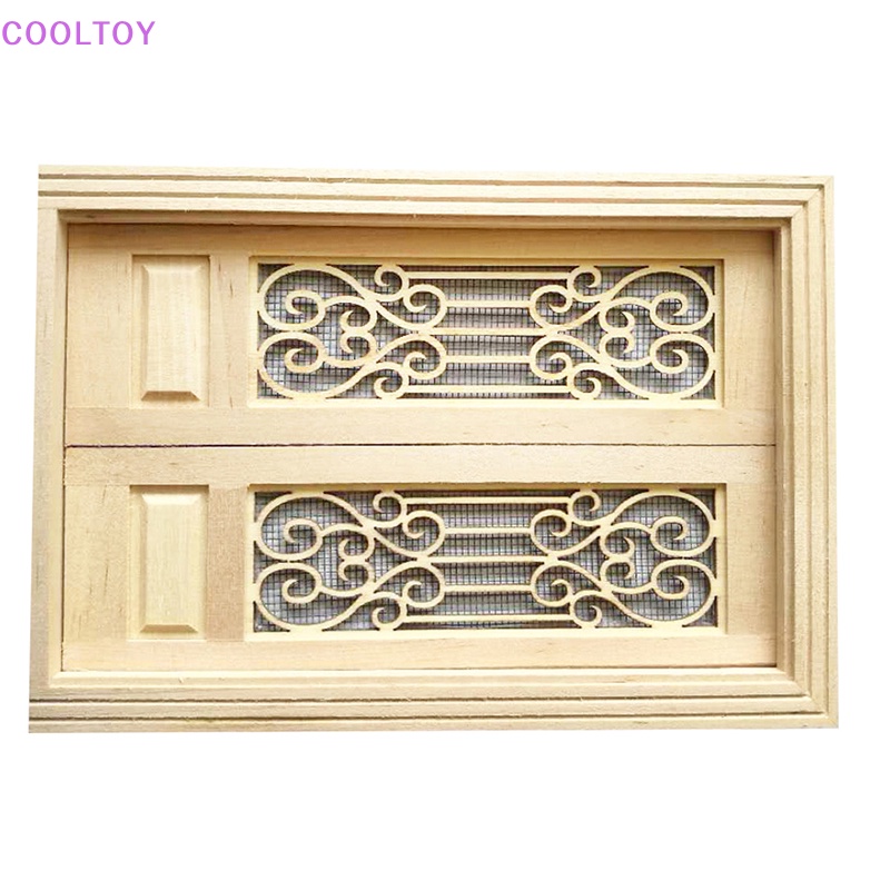 Mô Hình Đồ Nội Thất Bằng Gỗ Hai Cửa Rỗng Dành Cho Búp Bê