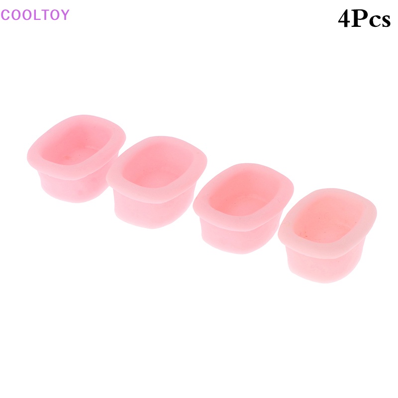 Set 4 Bồn Tắm Mini Trang Trí Nhà Búp Bê Tỉ Lệ 1: 12