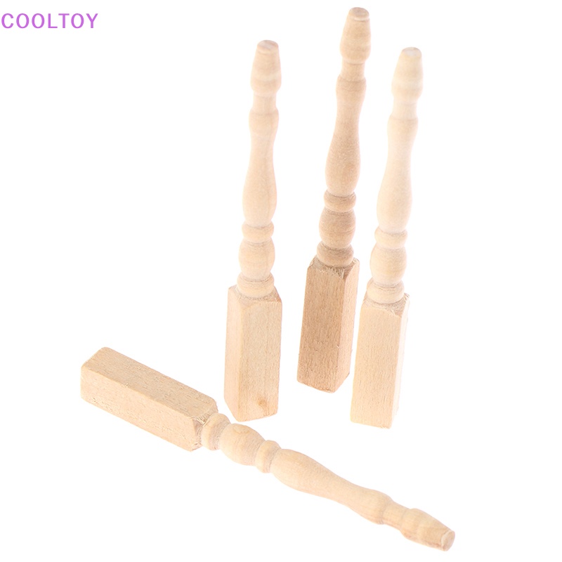 Set 4 Chân Bàn Trang Trí Nhà Búp Bê DIY Tỷ Lệ 1: 12