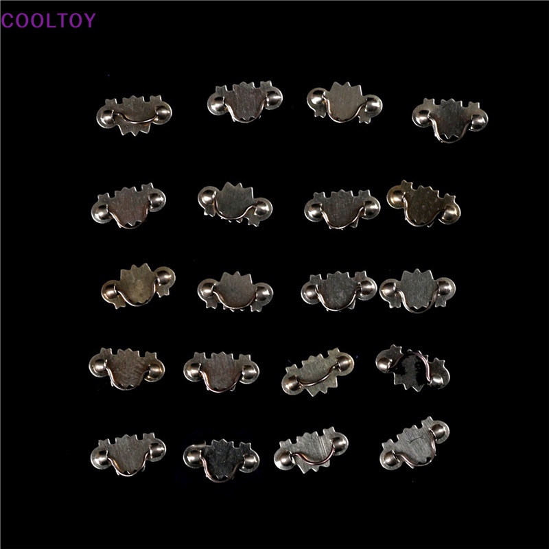 Set 20 Tay Nắm Cửa Tủ Bằng Đồng Thau Mạ Vàng Tỉ Lệ 1: 12 Trang Trí Nhà Búp Bê