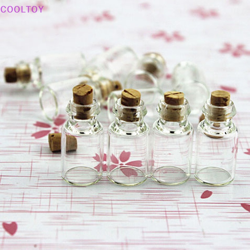 Set 4 Bình Thủy Tinh Rỗng Mini Trang Trí Nhà Búp Bê   Hot!