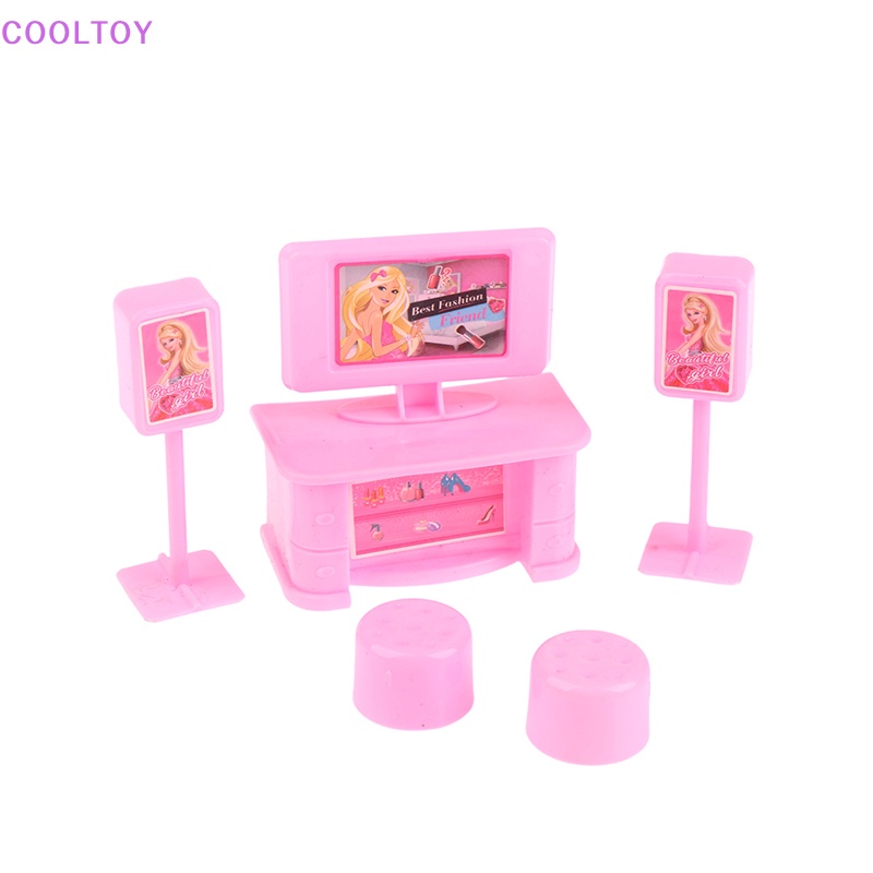 Set 5 Mô Hình TV Mini Tỉ Lệ 1: 12 Dùng Để Trang Trí Nhà Búp Bê