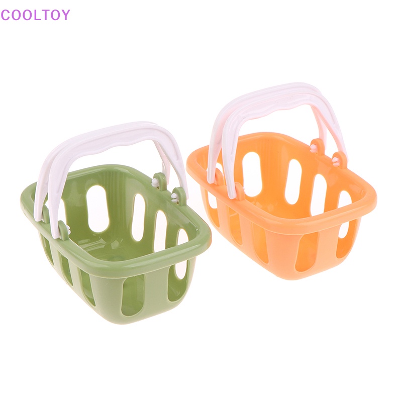 1 Giỏ Mua Sắm Mini Bằng Nhựa Trang Trí Nhà Búp Bê