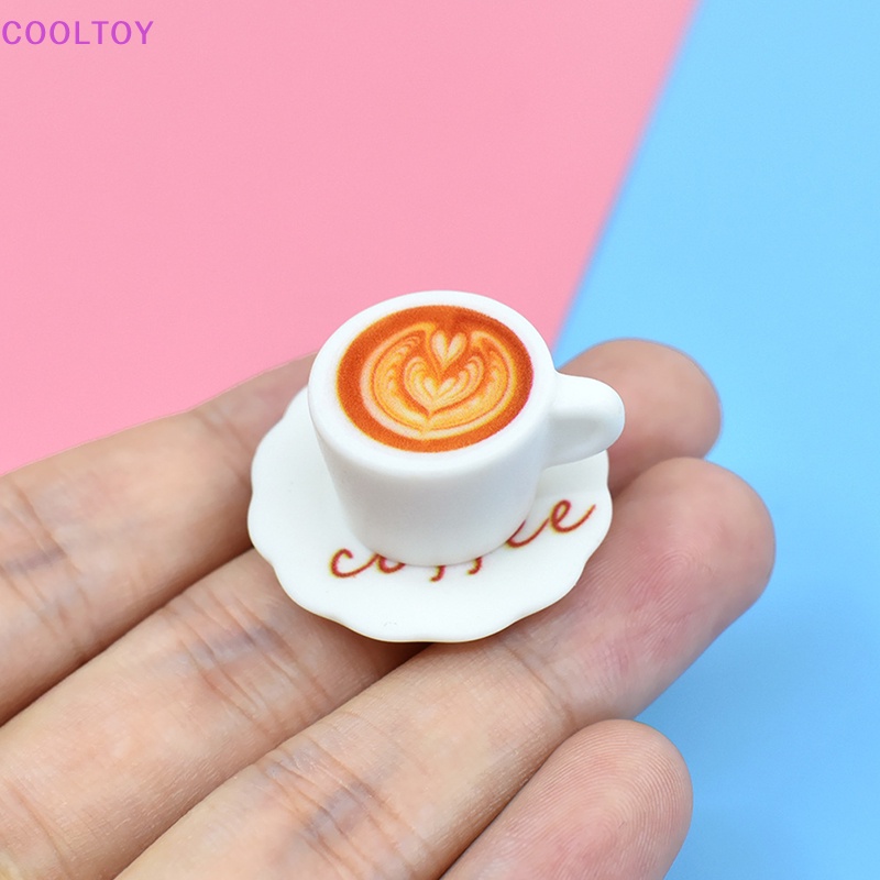 Cooltoy Bộ Tách Cà Phê Mini Trang Trí Nội Thất Nhà Búp Bê Làm Quà Tặng HOT