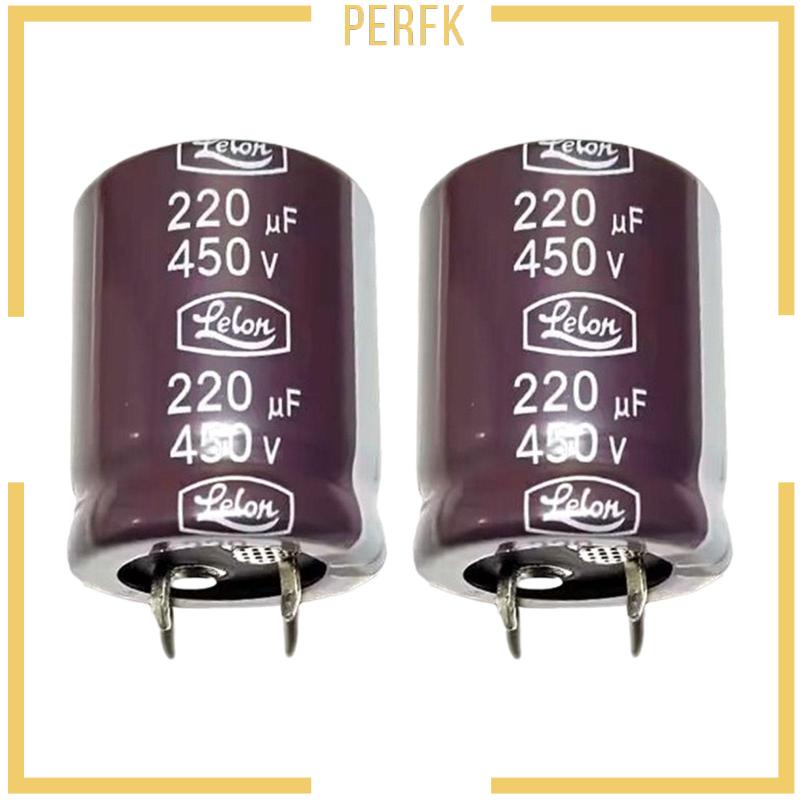 Bộ 2 Điện Phân Bằng Nhôm 220uf 450V Cho Công Tắc Đèn LED