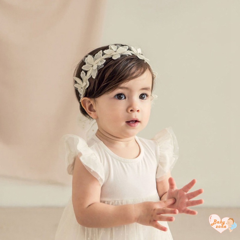 Băng Đô Ren Hoa Xinh Xắn Cho Bé Gái