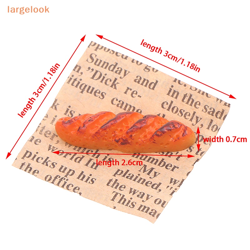 Mô Hình Bánh Mì Baguette Mini Tỉ Lệ 1: 12 Trang Trí Nhà Búp Bê