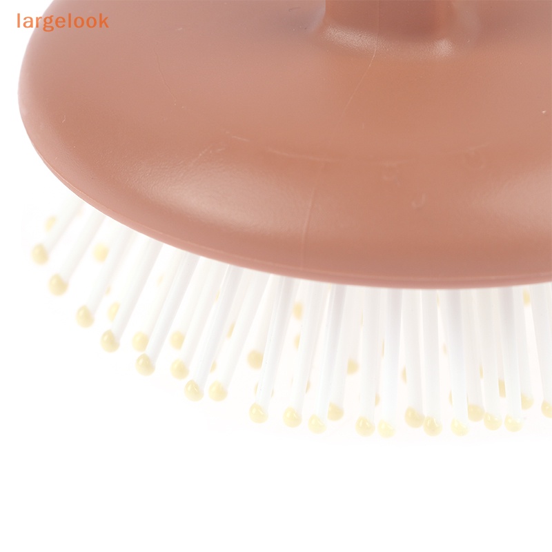 Bàn Chải Massage Da Đầu Bằng Silicon Lông Mềm Loại Bỏ Gàu