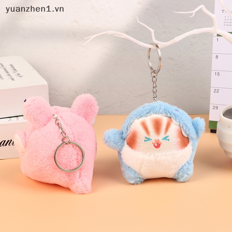 Móc Khóa Hình Mèo Nhồi Bông Mềm Mại Đáng Yêu