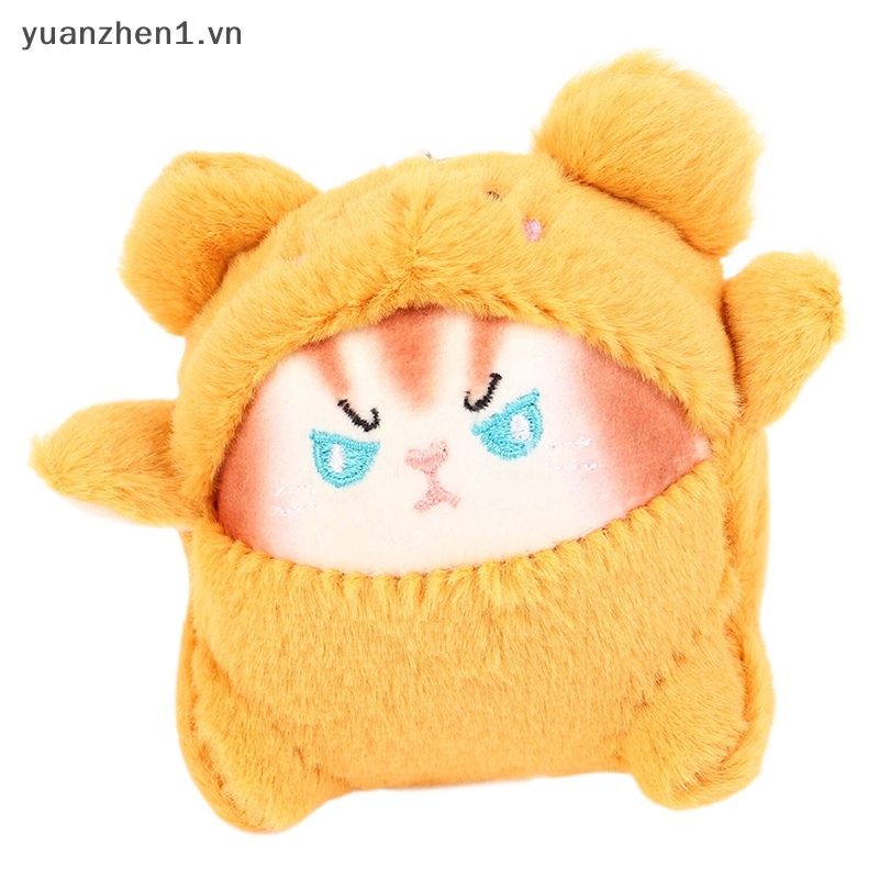 Móc Khóa Hình Mèo Nhồi Bông Mềm Mại Đáng Yêu